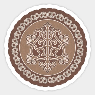 Talisman of health. Siberian tribal amulet Sticker